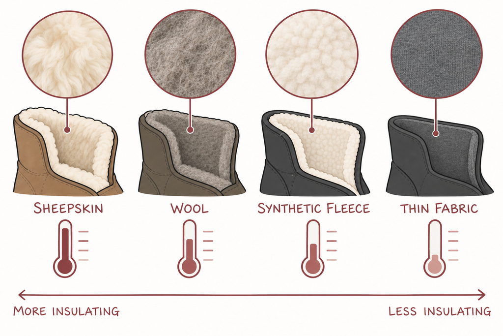 winter insulation in barefoot winter shoes